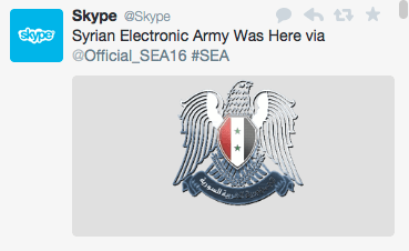Skype official Twitter account has been hacked